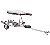 Image of Malone Auto Racks MicroSport LowBed 2 Kayak Trailer Package w/ 2 Sets MegaWing, Cargo Box, Rod Tube, Spare Tire