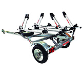 Image of Malone Auto Racks MicroSport Package 1 Trailer, 1 Spare Tire Kit, 4 Tray Style Bike Racks