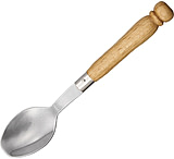 Image of MAM Dessert Spoon Kitchen Knives, 6 1/8in Overall, Ergonomic Round Designed Beechwood Handle w/ Knob Pommel