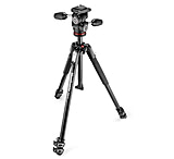 Image of Manfrotto 190X Aluminum 3 Section Tripod Kit w/3 Way Head