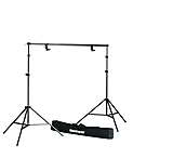 Image of Manfrotto Bogen Black Background Support Kit-272b+2-052b+2-275+bag 314B