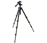 Image of Manfrotto Compact Tripod W/Alu.3-Way Head and New Leg Angle Selectors