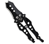Image of Mantis Bottleneck Dual-Tip Butterfly-Style Folding Knife 1.99 Black BK-2A 5B62885F