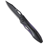 Image of Mantis Classiest Act Liner Lock Knife Carbon Fiber 3 Black MT-2Ti 3AA9C374