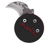 Image of Mantis Demon Edition Civilianaire Black Coin Knife 0.75 Damascus MCK-1 82F3D693