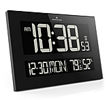 Image of Marathon Reverse LCD Display Jumbo Atomic Wall Clock