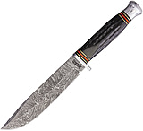Image of Marbles Damascus Bowie Horn Fixed Blade Knife