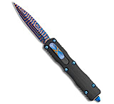 Image of Marfione Custom Knives Marfione Custom Dirac D/E Spike Grind OTF Knife Hefted Al Blued Damascus 83C74ED6