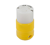 Image of Marinco Locking Connector - 15A, 125V - Yellow