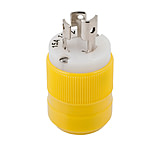 Image of Marinco Locking Plug - 15A, 125V - Yellow