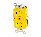 Image of Marinco Locking Receptacle - 15A, 125V - Yellow