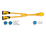 Image of Marinco Y504-2-504 EEL 2 50A-125/250V Female to 1 50A-125/250V Male "Y" Adapter