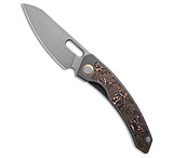 Image of Maxace Black Mirror Frame Lock Knife Gray Titanium/Carbon Fiber 3.25 SW M15B 47841F74