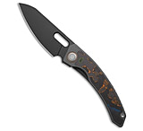 Image of Maxace Black Mirror Frame Lock Knife Titanium/80's CamoCarbon 3.25 Black BB9DB708