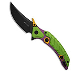 Image of Maxace Dragon Knight Frame Lock Knife Green/Purple Cerakote Ti 4 Black M398 58FDC5D0