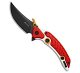 Image of Maxace Dragon Knight Frame Lock Knife Red/White Cerakote Ti 4 Black M398 81DB86DD