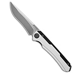 Image of Maxace Kestrel Frame Lock Knife Black Aluminum/White G-10 3.75 Satin 591DBC4F