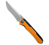 Image of Maxace Kestrel Frame Lock Knife Black Aluminum/Yellow G-10 3.75 Satin EE007D4B
