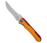 Image of Maxace Kestrel Frame Lock Knife Red Aluminum Yellow G-10 3.75 Satin 803BFF42