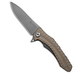Image of Maxace Knives Zealot 2 Liner Lock Knife Sculpted Tan G-10 3.9 Stonewash 81850C46