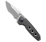 Image of Maxace Manticore Frame Lock Knife Hole Pattern Titanium 3.6 Satin 5EFD8D2F