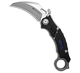 Image of Maxace Raptor Magnacut Linerlock Knife Black Ti w/ Blue Tim 3 Hawkbill M10B C8AE24CF