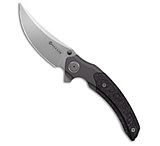 Image of Maxace Rock Liner Lock Knife Marble Carbon Fiber + Titanium 4 Stonewash M390 B1447B6A
