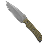 Image of McNees Knives Agent Fixed Blade Knife Green Micarta 4.25 Stonewash B9E707B4