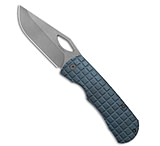 Image of McNees Knives Dixon Frame Lock Knife Blue Frag Ti 3.75 Stonewash 5F49A757