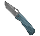 Image of McNees Knives Dixon Frame Lock Knife Bronze Blue Titanium 3.75 SW 3BD2AB62