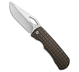 Image of McNees Knives Dixon Frame Lock Knife Bronze Frag Ti 3.75 Satin SW C5F3D05A