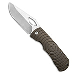 Image of McNees Knives Dixon Frame Lock Knife Shockwave Bronze Titanium 3.75 Satin SW 1985D449