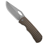 Image of McNees Knives Little Dixon Frame Lock Knife Fragged Bronze Ti 3.5 SW 65261E66