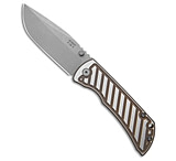 Image of McNees Knives MAC2-3.5 Fastback Frame Lock Knife Bronze/Satin 3.5 SW AD3ECA9F