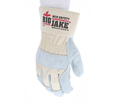 Image of MCR Safety Big Jake A+ Side Leather Palm Work Gloves, 2.75in Safety Cuff, Palm Lined with DuPont Kevlar, Sewn with DuPont Kevlar Thread