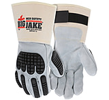 Image of MCR Safety Big Jake Ultimate Protection Premium A+ Side Leather Palm Work Gloves