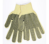Image of MCR Safety Cut Pro 10 Gauge Kevlar with Cotton Interior Cut Resistant Work Gloves, PVC Dots on 2 Sides, Competitive Value Grade