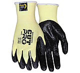 Image of MCR Safety Cut Pro 15 Gauge Stretch Kevlar Shell Cut Resistant Work Gloves, Textured Nitrile Coated Palm and Fingertips