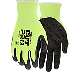 Image of MCR Safety Cut Pro 18-Gauge HyperMax Hi Vis Cut Resistant Work Gloves w/Nitrile Micro Dotted Palm