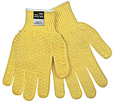 Image of MCR Safety Cut Pro 7 Gauge DuPont Kevlar Shell, Cut Resistant Work Gloves, PVC Honey Grip on 2 Sides, Regular Weight