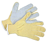 Image of MCR Safety Cut Pro 7 Gauge Kevlar with Cotton Interior Cut Resistant Work Gloves, Split Leather Palm