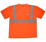 Image of MCR Safety Hi Vis Safety Work T-Shirts, Soft Poly Birdseye Mesh, Short Sleeve and Tagless Design, ANSI 107 Type R Class 2