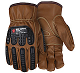 Image of MCR Safety Leather Drivers Work Gloves, Kevlar Lined with TPR Back of Hand Protection, Keystone Thumb