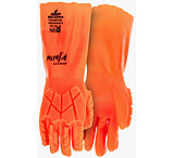 Image of MCR Safety Ninja Alchemy Work Gloves, 15 Gauge Nylon Shell, Fully Double Coated with PVC, TPR Back of Hand Impact Protection, 14in Gauntlet Cuff
