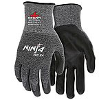 Image of MCR Safety Ninja X4 Work Gloves, 13 Gauge HyperMax Shell, Bi-Polymer Coated Palm and Fingertips