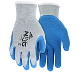 Image of MCR Safety NXG 10-Gauge Gray Cotton/Polyester Work Gloves w/Blue Latex Palm &amp; Fingers