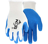 Image of MCR Safety NXG 10-Gauge Cotton/Polyester Work Gloves w/Blue Latex Palm &amp; Fingertips