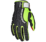 Image of MCR Safety Predator Mechanics Work Gloves, Textured PVC Coated Synthetic Palm, Hi-Vis Spandex Back, Back of Hand Impact Protection
