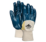 Image of MCR Safety Predator Series Over the Knuckle Nitrile Coated Work Gloves, Palm Reinforced with DuPont Kevlar, Knit Wrist and Jersey Lined
