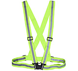 Image of MCR Safety Sash with Full Elastic Stretch Bands, Stretch Silver Reflective Stripes